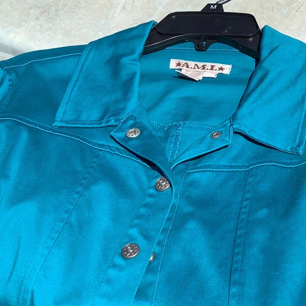 Turquoise Jean Jacket - Picture 5 of 8